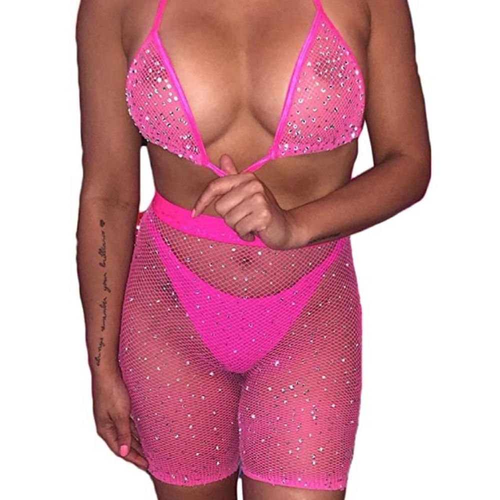Hot Pink Mesh Set